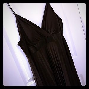 Sexy brown pleated dress 3X
